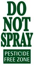 Do Not Spray sign